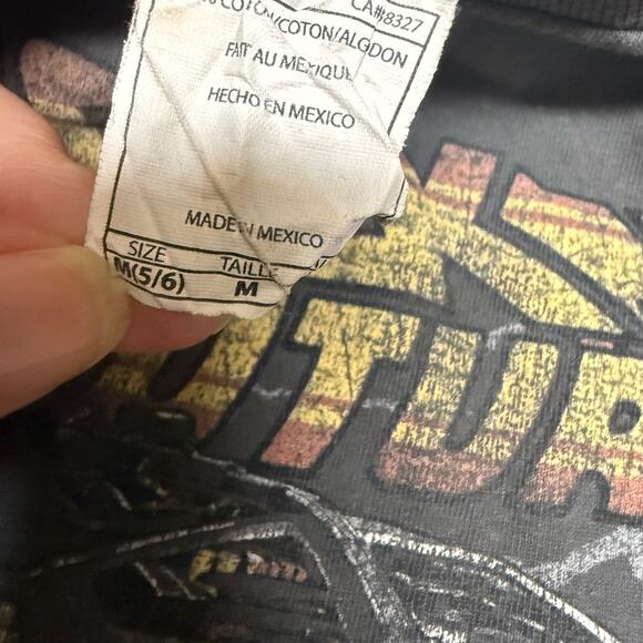 Back to the Future Boys Tee Sz‎ M 5 6 Gray DeLorean Screen Print AlStyle Shirt - Picture 7 of 8